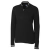 Cutter & Buck Women's Black Lakemont Tipped Half-Zip