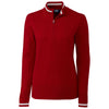 Cutter & Buck Women's Cardinal Red Lakemont Tipped Half-Zip