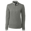 Cutter & Buck Women's Grey Heather Lakemont Tipped Half-Zip