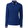 Cutter & Buck Women's Tour Blue Lakemont Tipped Half Zip