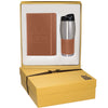 Leeman Tan Tuscany Journal and Tumbler Gift Set