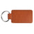 Leeman Tan Tuscany PU Leather Rectangle Key Ring