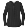 Port Authority Women's Black Concept Henley Tunic