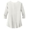 Port Authority Women's Ivory Chiffon Concept 3/4-Sleeve Soft Split Neck Top