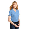 Port Authority Women's Carolina Blue Shadow Stripe Polo