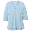 Port Authority Women's Cloud Blue UV Choice Pique Henley