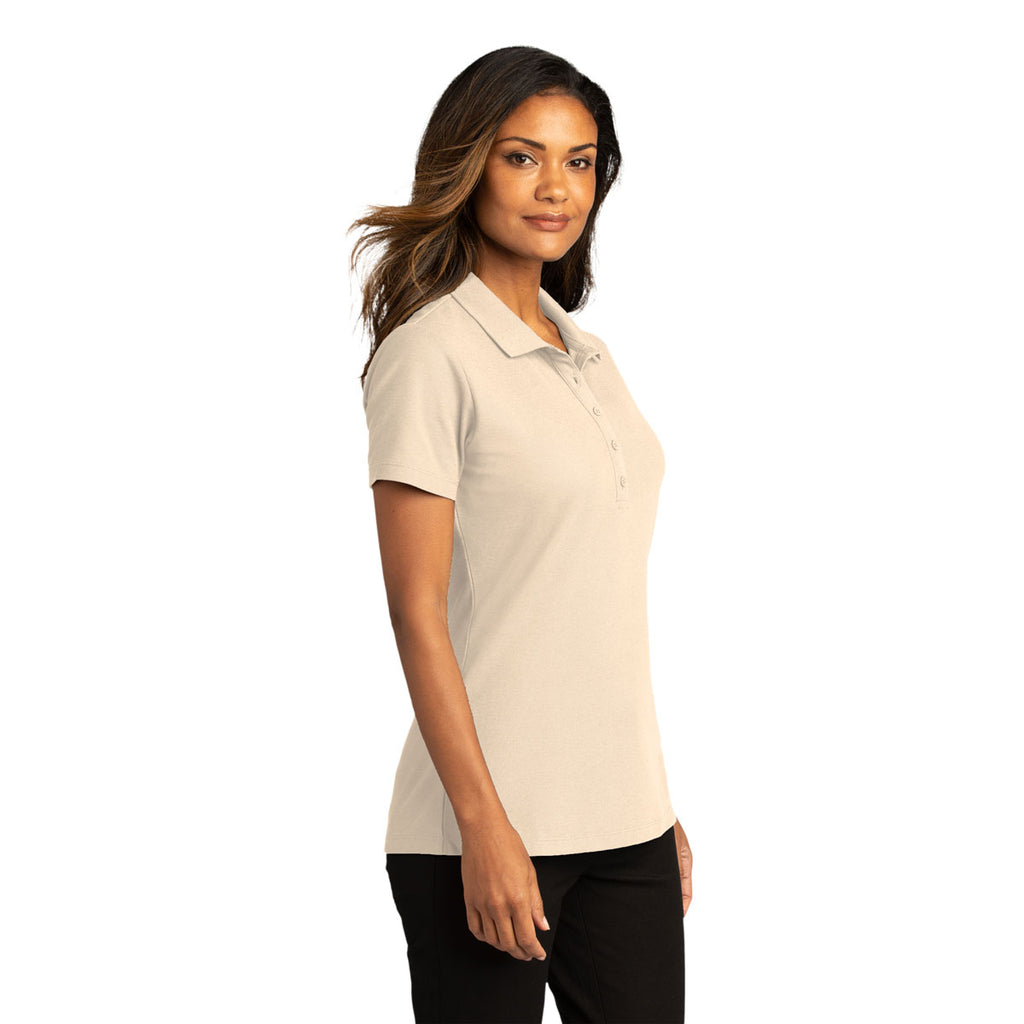 Port Authority Women's Ecru SuperPro React Polo