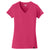 New Era Women's Deep Pink Heritage Blend V-Neck Tee