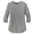 New Era Women's Shadow Grey Heather Heritage Blend 3/4 Sleeve Baseball Raglan Tee