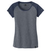 New Era Women's True Navy/Deep Navy Twist Heritage Blend Varsity Tee