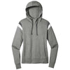 New Era Women's Shadow Grey Heather/Graphite/White Heritage Blend Varsity Hoodie