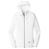 New Era Women's White Sueded Cotton Full Zip Hoodie