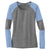 New Era Women's Royal/Shadow Grey Tri-Blend Performance Baseball Tee