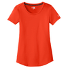 New Era Women's Deep Orange Solid Series Performance Scoop Tee