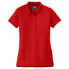 New Era Women's Scarlet Venue Home Plate Polo