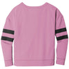 New Era Women's Lilac Heather Tri-Blend Fleece Varsity Crew