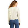 New Era Women's Soft Beige Tri-Blend Fleece Crop Crew