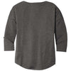 OGIO Women's Dark Heather Grey Gravitate Scoop 3/4-Sleeve