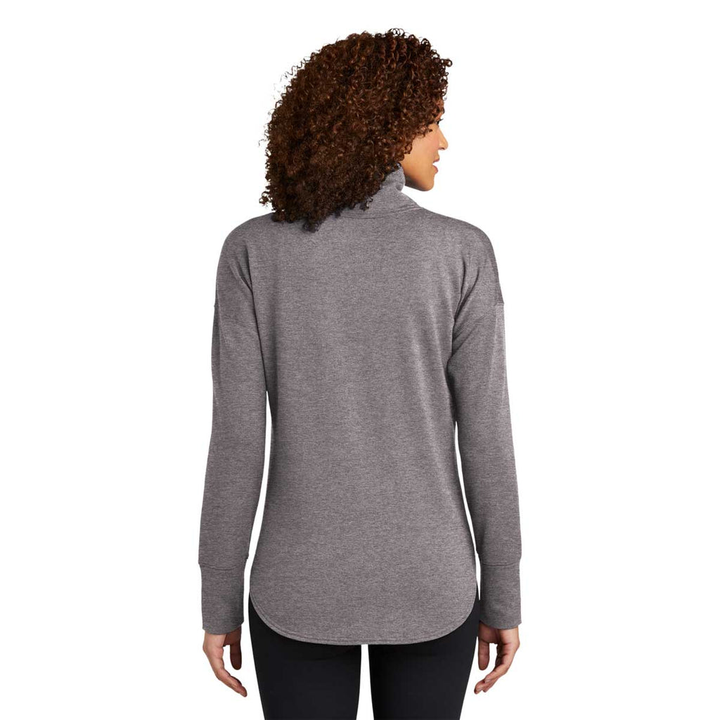 OGIO Women's Petrol Grey Heather Luuma Full-Zip Fleece