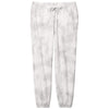 Port & Company Women's Dove Grey Beach Wash Cloud Tie-Dye Sweatpant