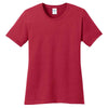 Port & Company Women's Red Core Cotton Tee