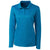 Clique Women's Ocean Blue Long Sleeve Spin Pique Polo