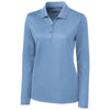 Clique Women's Light Blue Long Sleeve Ice Pique Polo