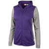 Clique Women's College Purple Helsa Sport Colorblock Full Zip