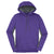 Sport-Tek Women's Purple/Dark Smoke Grey Sport-Wick Fleece Colorblock Hooded Pullover