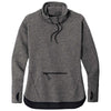 Sport-Tek Women's Dark Grey Heather Triumph Cowl Neck Pullover