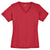 Sport-Tek Women's True Red PosiCharge RacerMesh V-Neck Tee