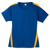 Sport-Tek Women's True Royal/Gold Colorblock PosiCharge Competitor Tee