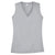 Sport-Tek Women's Silver Sleeveless PosiCharge Competitor V-Neck Tee