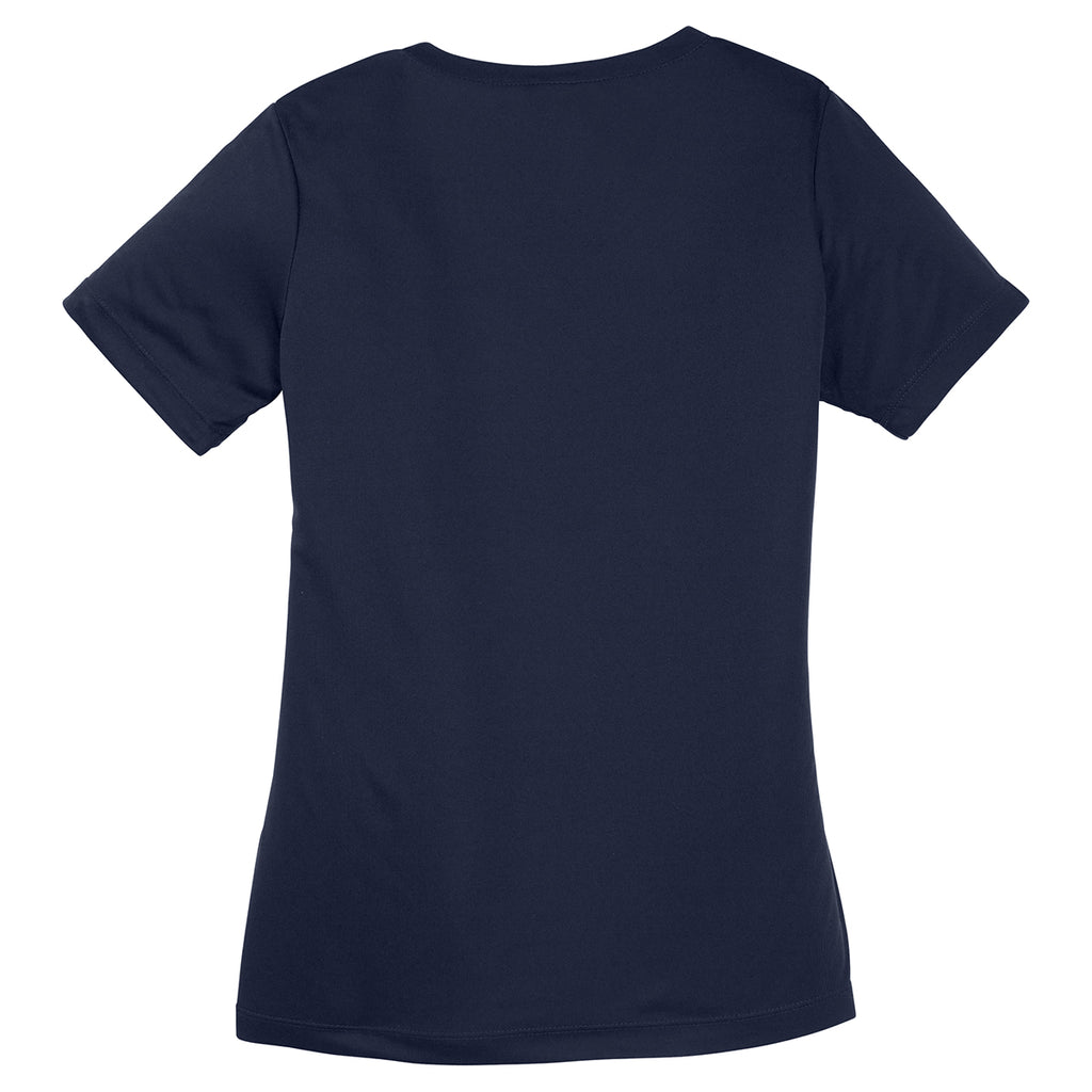 Sport-Tek Women's True Navy PosiCharge Competitor V-Neck Tee