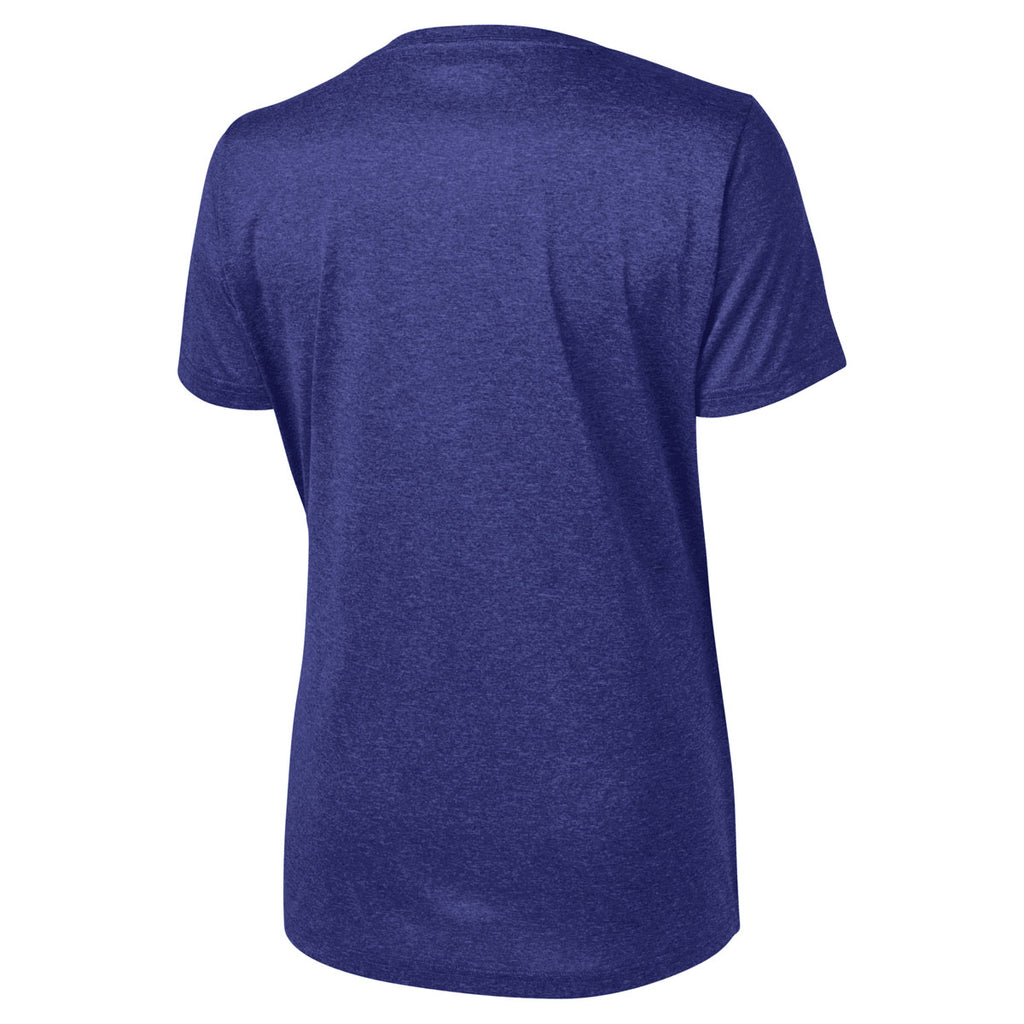 Sport-Tek Women's Cobalt Heather Contender Scoop Neck Tee