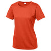 Sport-Tek Women's Deep Orange Heather Contender Scoop Neck Tee