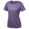 Sport-Tek Women's Purple Heather Contender Scoop Neck Tee