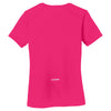 Sport-Tek Women's Pink Raspberry PosiCharge Elevate Scoop Neck Tee