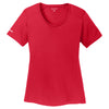 Sport-Tek Women's True Red PosiCharge Elevate Scoop Neck Tee