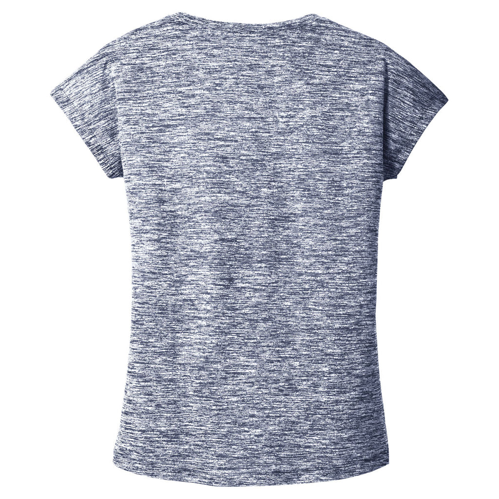 Sport-Tek Women's True Navy Electric PosiCharge Electric Heather Sporty Tee