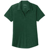 Sport-Tek Women's Forest Green Heather PosiCharge Tri-Blend Wicking Polo