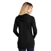 Sport-Tek Women's Black Triad Solid Posicharge Tri-Blend Wicking Long Sleeve Hoodie