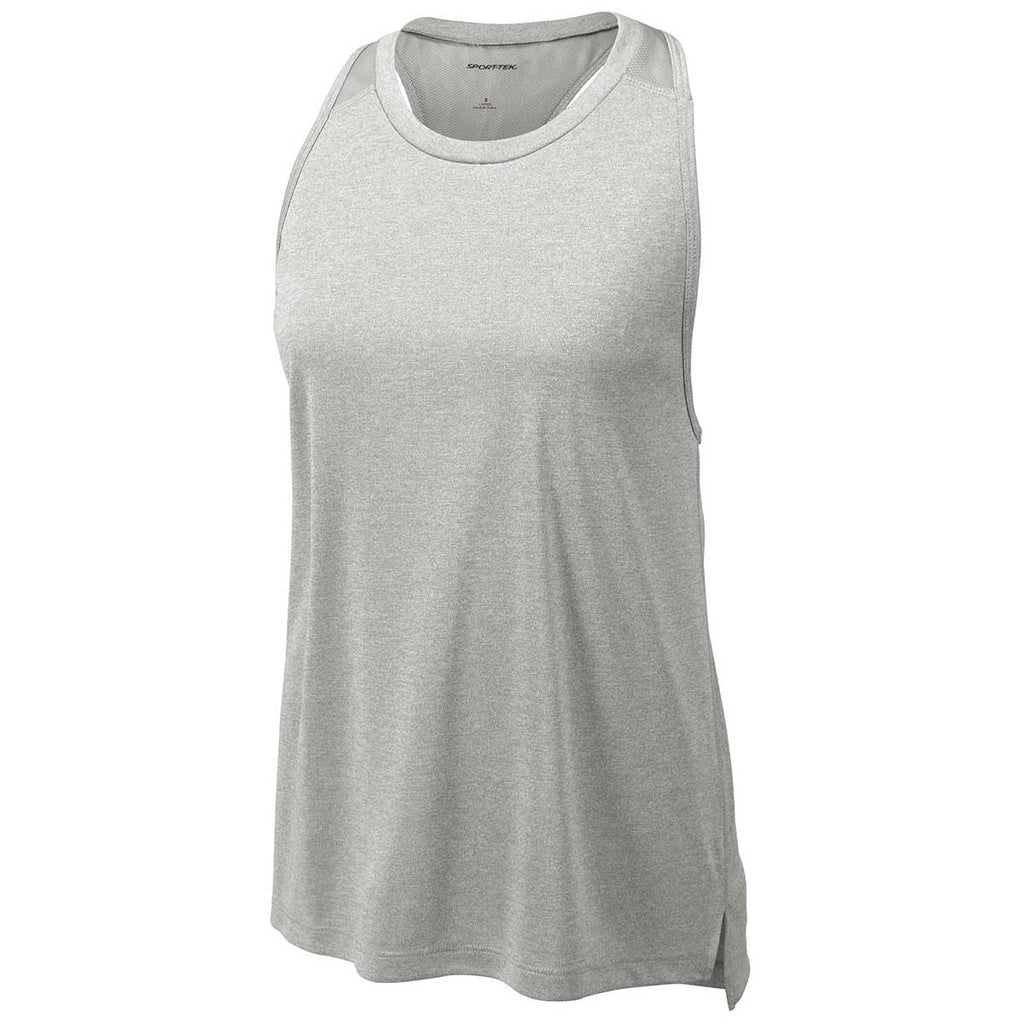 Sport-Tek Women's Light Grey Heather/Light Grey Endeavor Tank