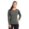 Sport-Tek Women's Dark Smoke Grey Long Sleeve Rashguard Tee