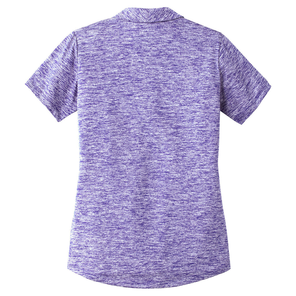 Sport-Tek Women's Purple Electric PosiCharge Electric Heather Polo