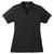 Sport-Tek Women's Black/True Red Micropique Sport-Wick Piped Polo