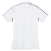 Sport-Tek Women's White/Iron Grey Micropique Sport-Wick Piped Polo