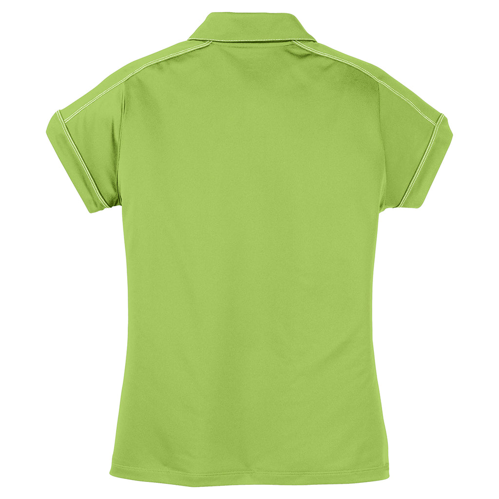 Sport-Tek Women's Green Oasis Contrast Stitch Micropique Sport-Wick Polo