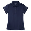 Sport-Tek Women's True Navy Contrast Stitch Micropique Sport-Wick Polo