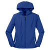 Sport-Tek Women's True Royal/White Colorblock Hooded Raglan Jacket